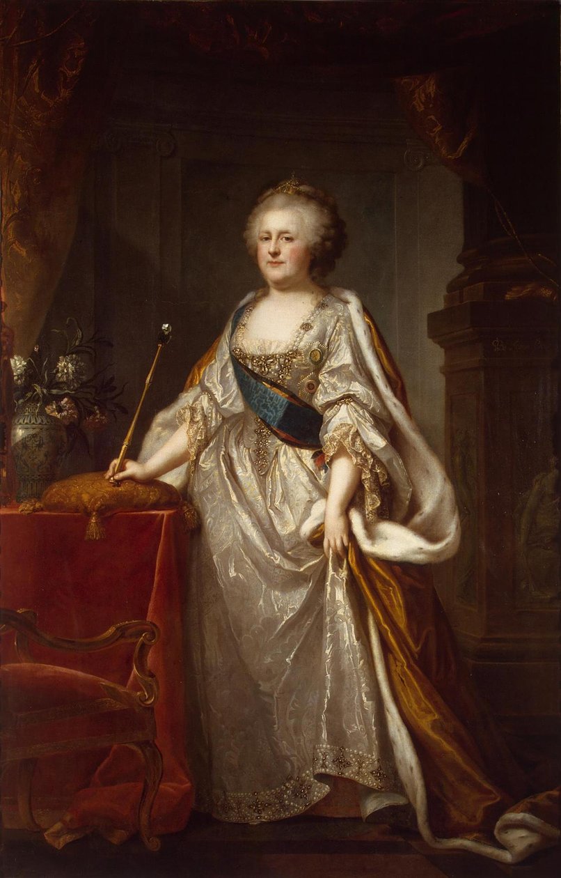 Portrait of Empress Catherine II by Johann Baptist von Lampi the Elder