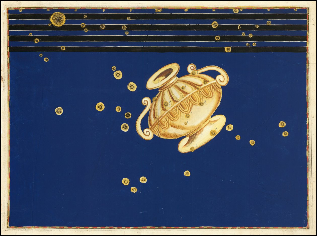 1624 Map of the Constellation Crater by Johann Bayer