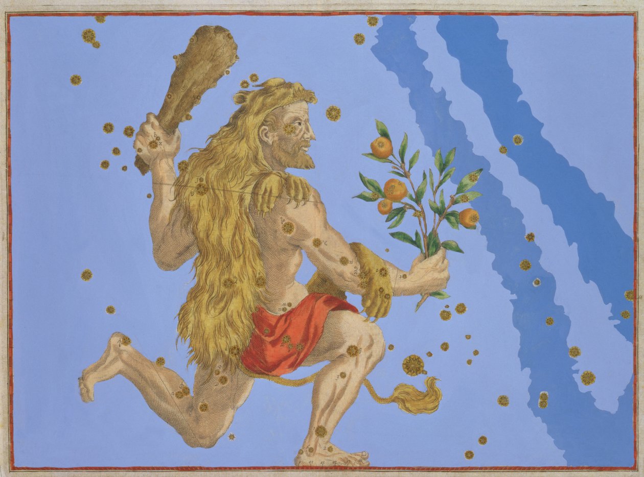 Constellation of Hercules Lion