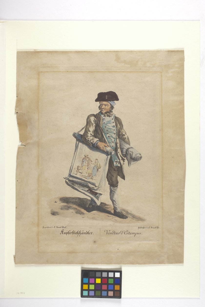 Kupferstiehhandler - Vendeur d