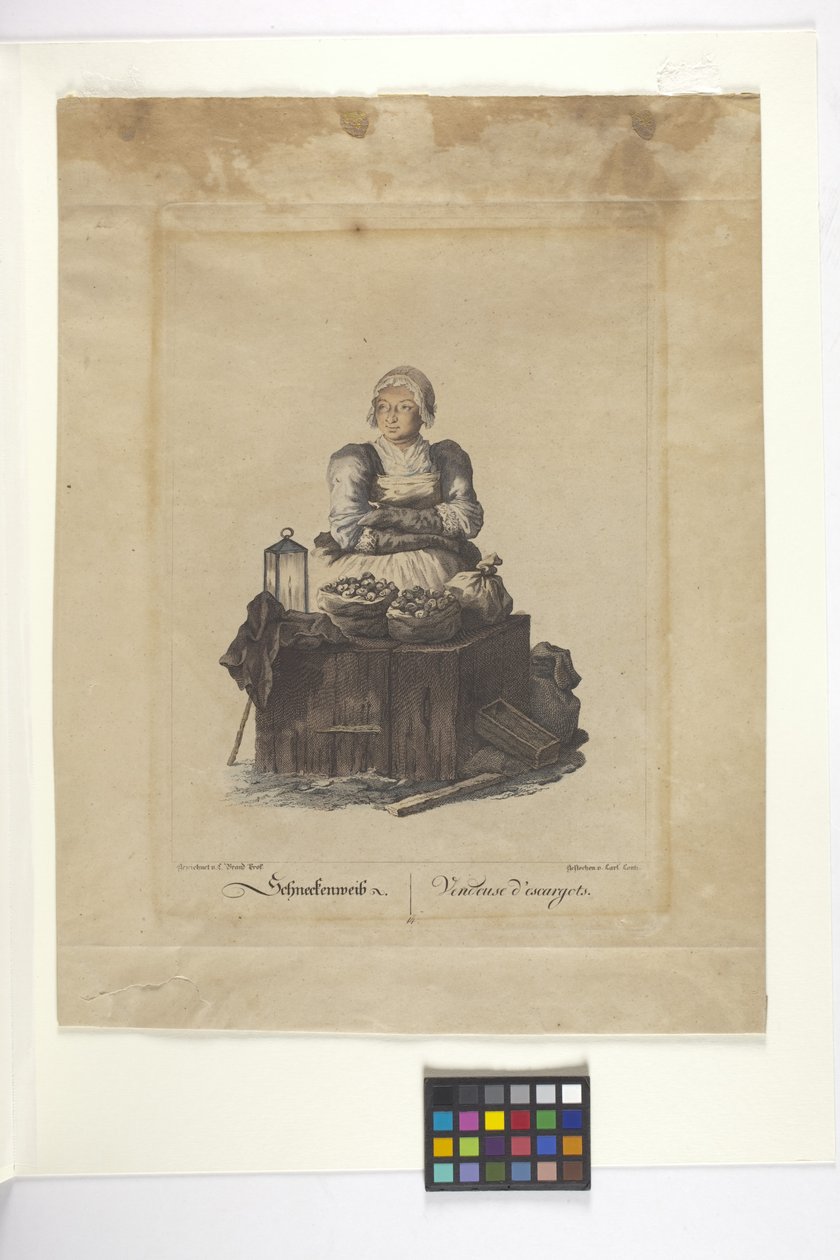 Snail Vendor by Johann Christian (after) Brand