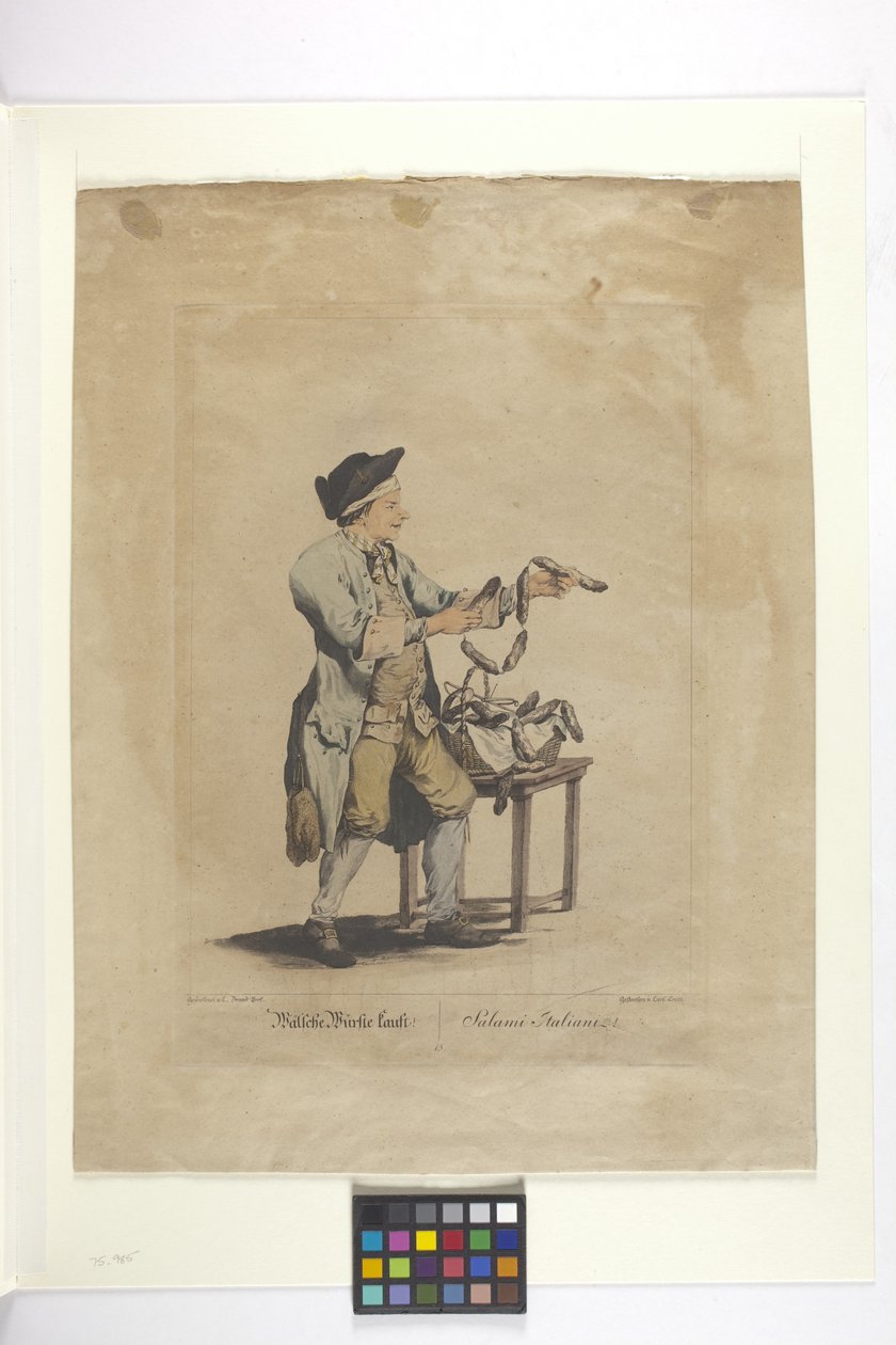 Salami Italiani by Johann Christian (after) Brand
