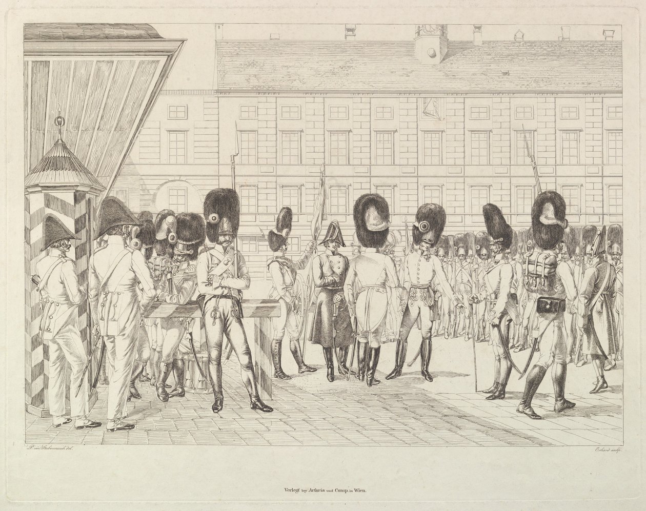 Austrian Grenadiers by Johann Christian Erhard