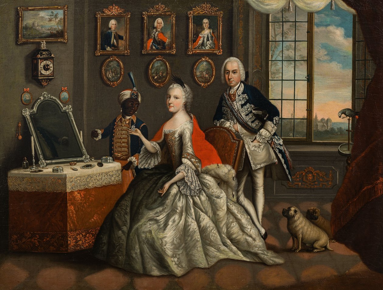 George William of Hesse-Darmstadt and his sister Caroline Louise by Johann Christian Fiedler