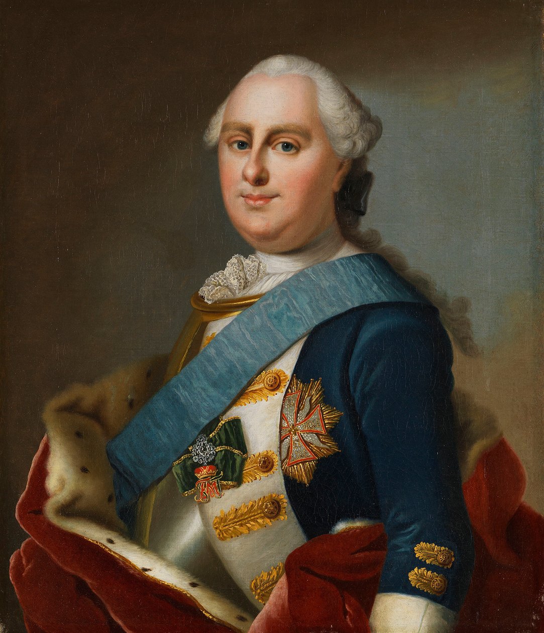 Portrait of Prince George William of Hesse-Darmstadt 1722-1782, ca 1760 by Johann Christian Fiedler