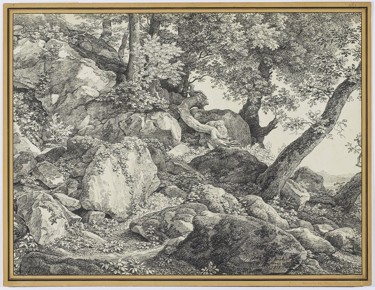 In the Park of the Palazzo Chigi, Ariccia by Johann Christian Reinhardt
