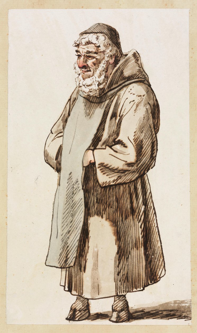 The Hermit on Mount Epomeo on the Island of Ischia by Johann Christian Reinhart
