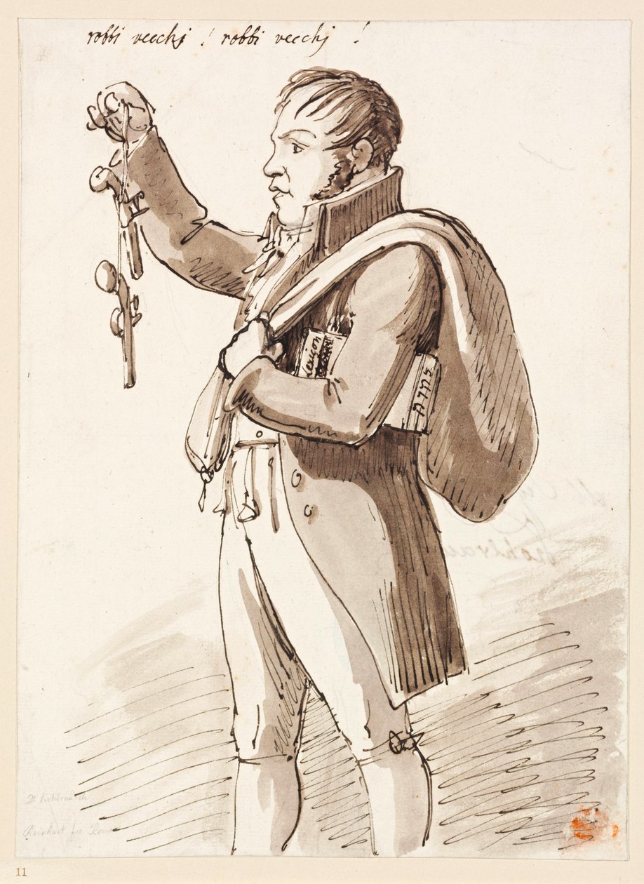 A Second-Hand Dealer Offering Pistols by Johann Christian Reinhart