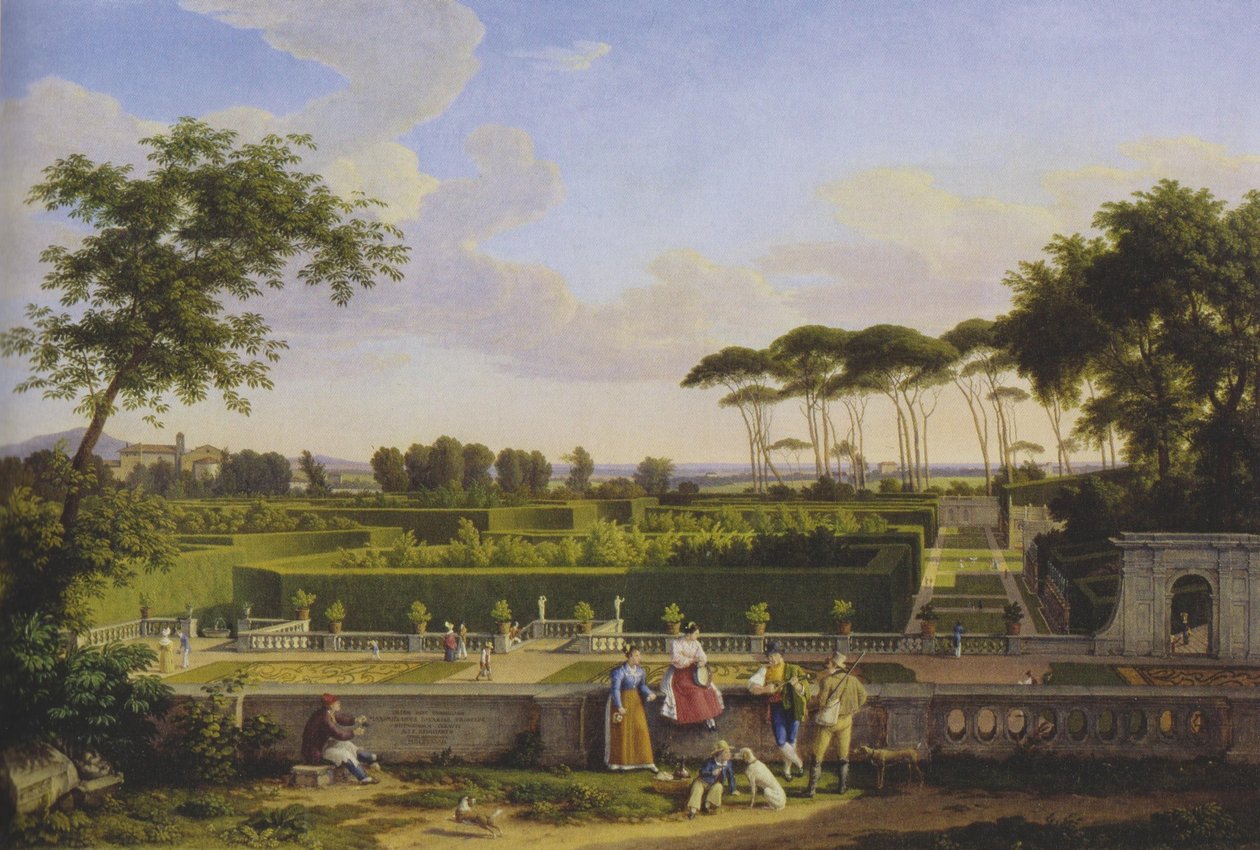 In the Park of Villa Doria Pamphilj by Johann Christian Reinhart