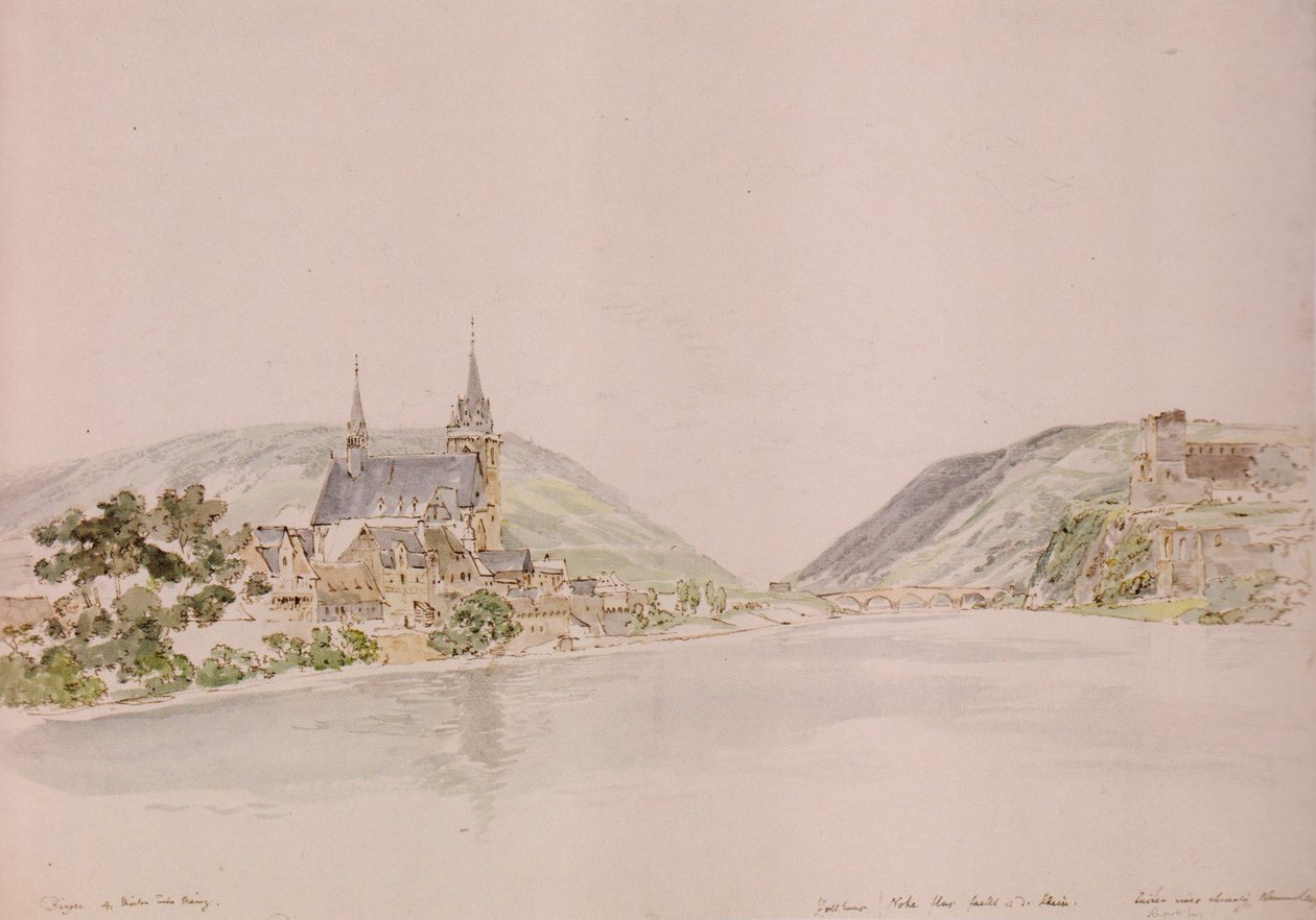 Bingen 1787 by Johann Christian Reinhart