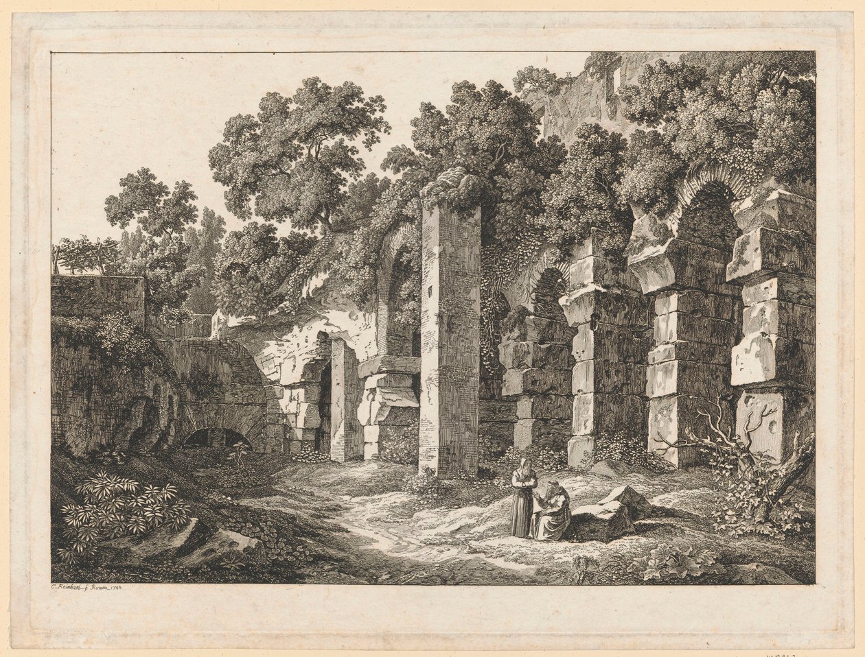 Landscape - In the Colosseum by Johann Christian Reinhart