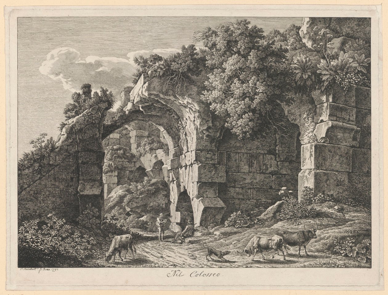 Landscape - In the Colosseum by Johann Christian Reinhart