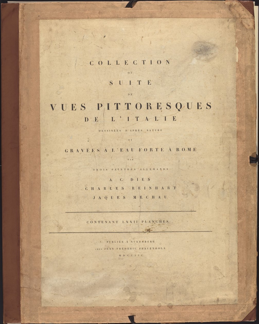 Collection ou Suite de Vues Pittoresques de l
