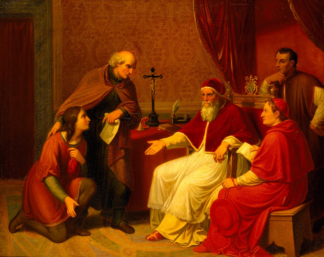 Bramante Presents Raphael to Pope Julius II by Johann Christian Riepenhausen
