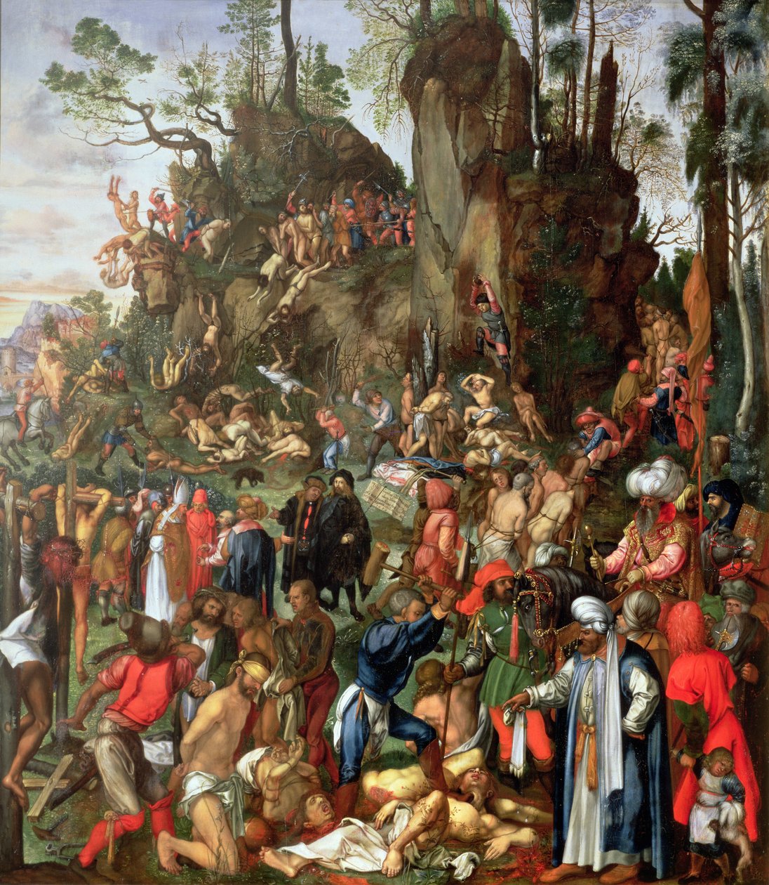 Martyrdom of the Ten Thousand, Copy of a Painting by Albrecht Durer by Johann Christian Ruprecht