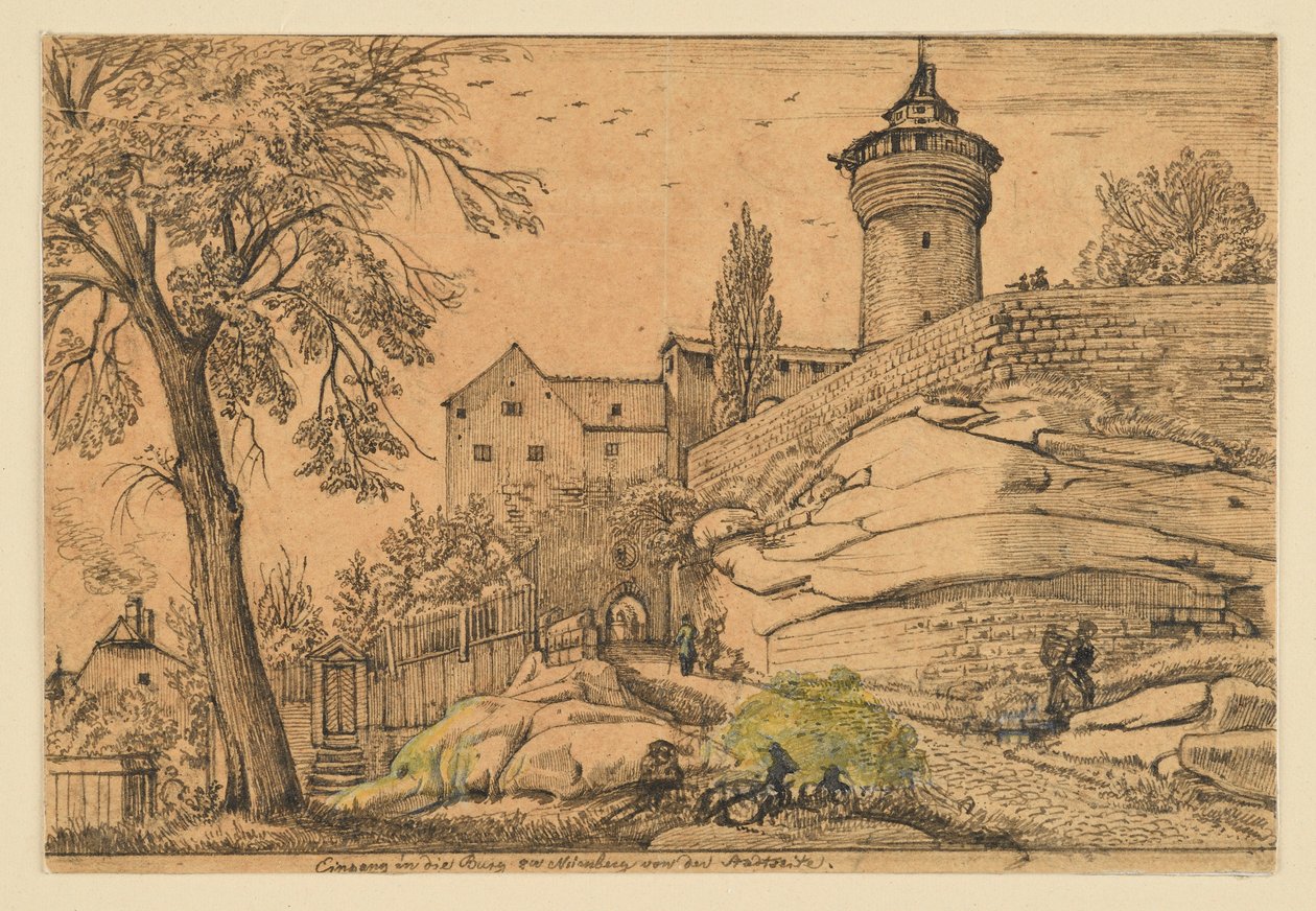 The Entrance to the Castle in Nuremberg from the City Side by Johann Christoph Erhard
