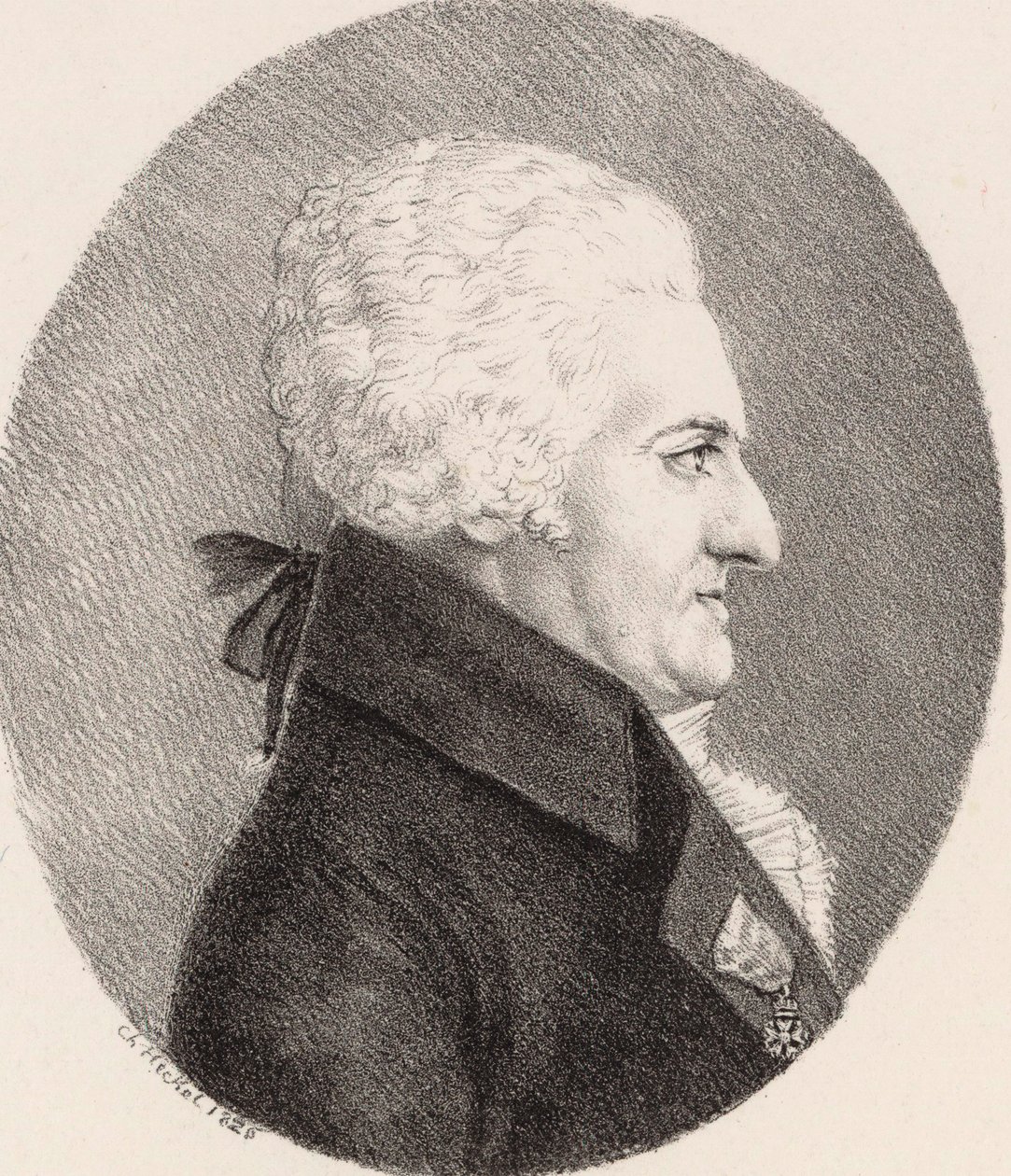 Portrait of the Composer Pierre-Alexandre Monsigny by Johann Christoph Heckel