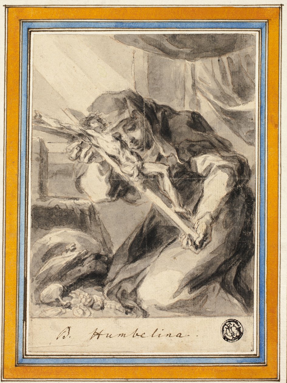 Beata Humbelina with Crucifix, c.1700 by Johann Christoph Lischka