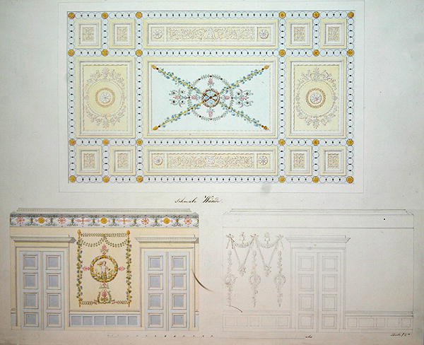 Decorative Designs for the Interior of the Beberbeck Palace, by Israel Schwalm by Johann Conrad (after) Bromeis