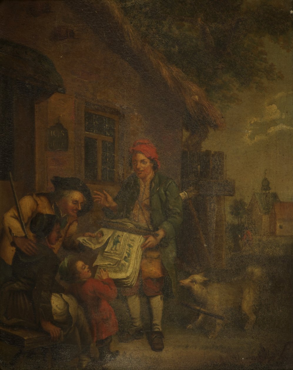 The Village Printseller by Johann Conrad Seekatz