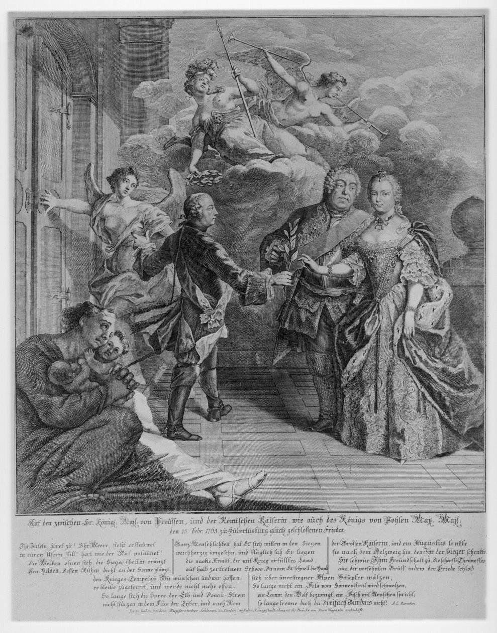 1763 Quietude of Hubertusburg by Johann David Schleuen