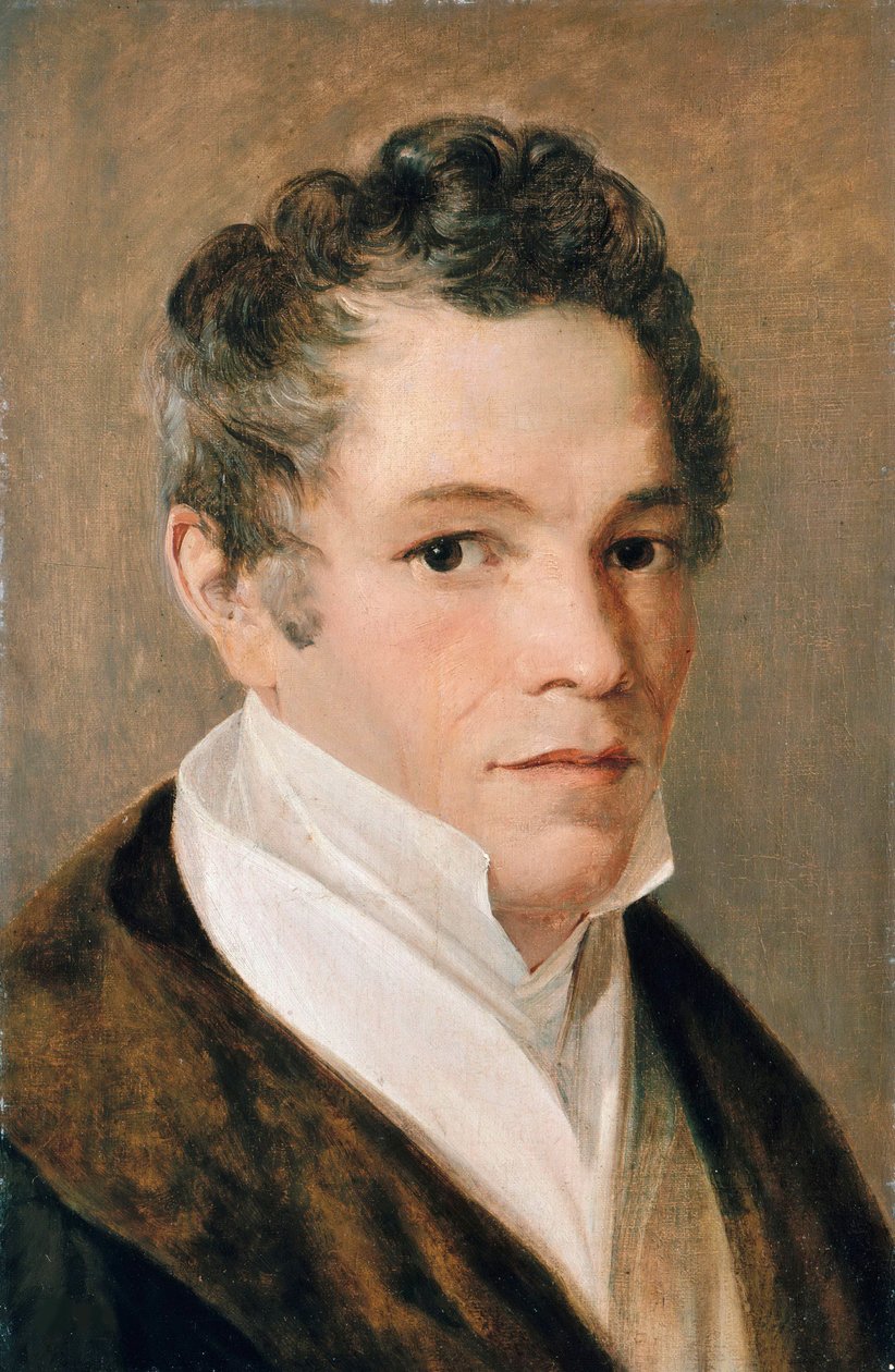 Portrait of Karl Friedrich Schinkel by Johann Eduard Wolff