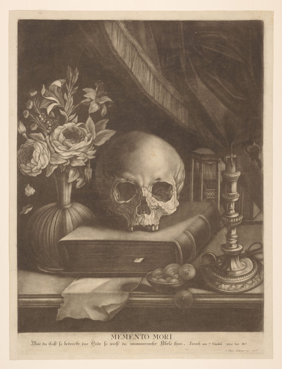 Memento Mori by Johann Elias Ridinger