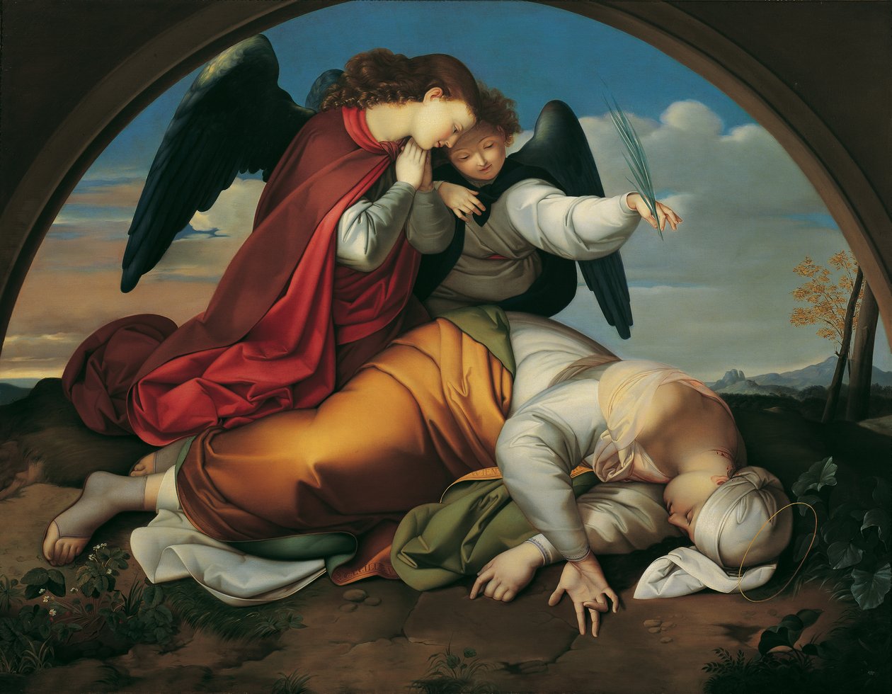 The Dead Saint Cecilia (Vienna Version) by Johann Evangelist Scheffer von Leonhardshoff