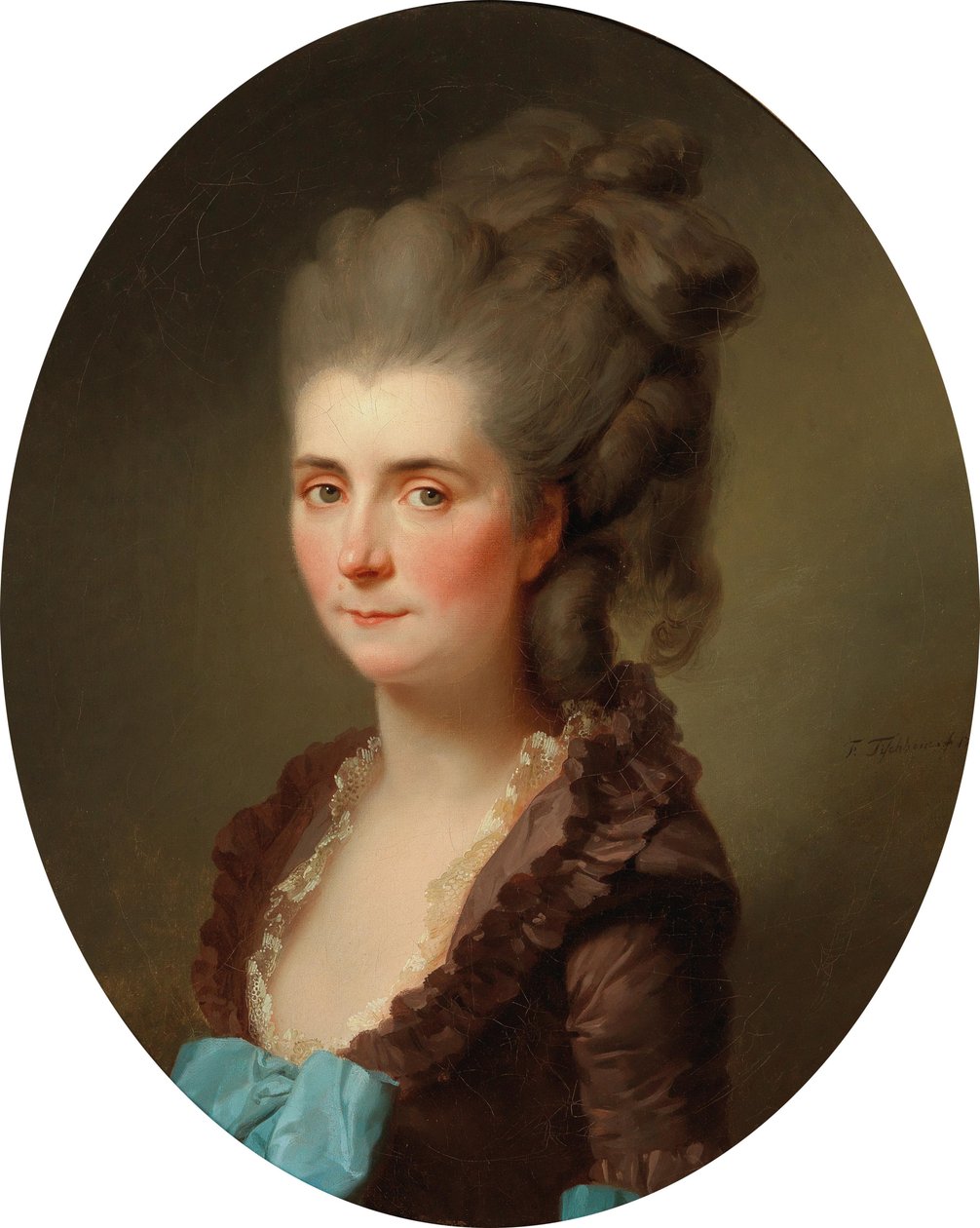 Portrait of Marquise de Chambray, née Vernier de Joyencourt by Johann Friedrich August Tischbein