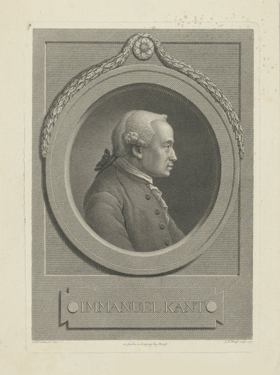 Portrait of Immanuel Kant, 1791 by Johann Friedrich Bause