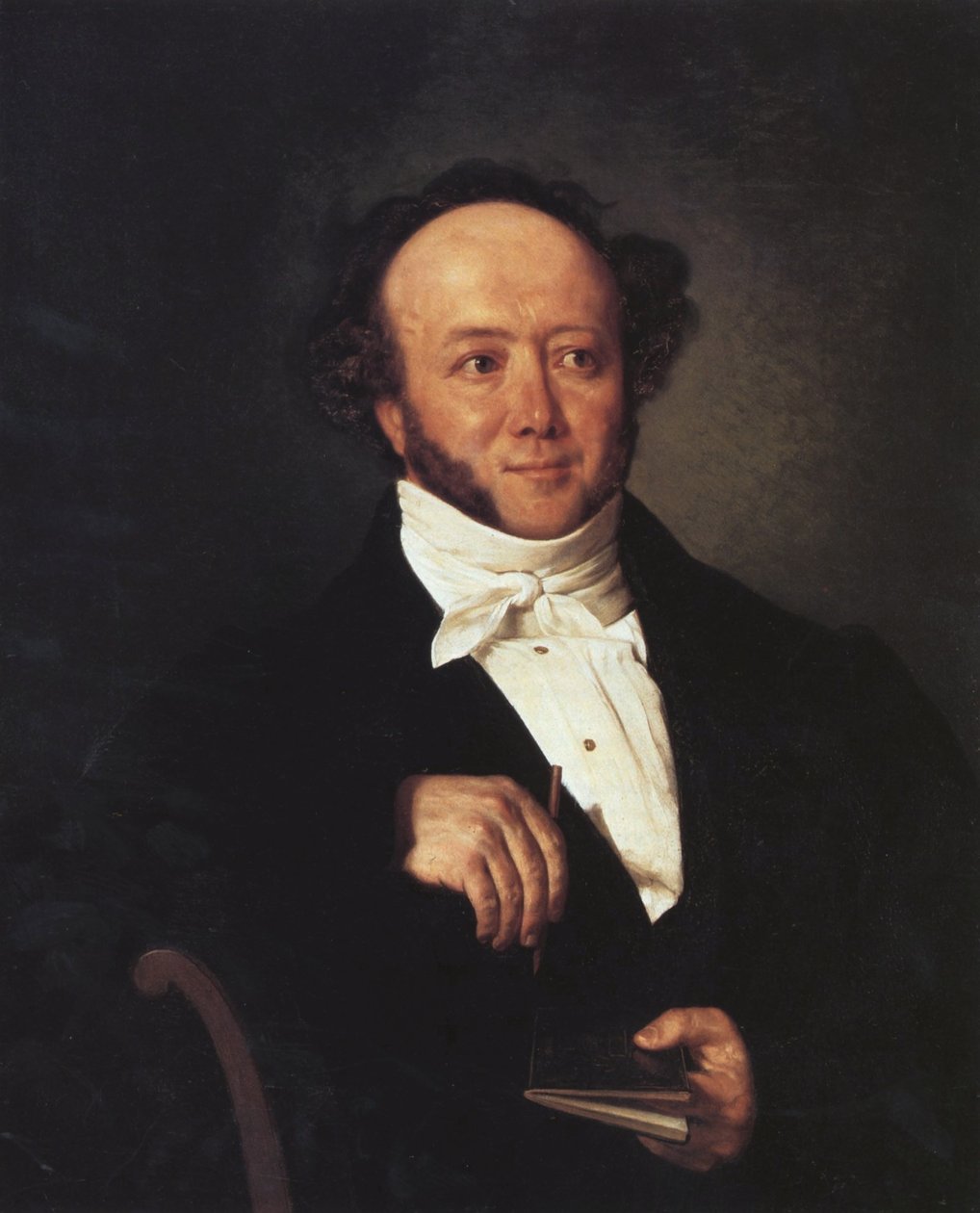 Portrait of Albert Bitzius (1797-1854) by Johann Friedrich Dietler