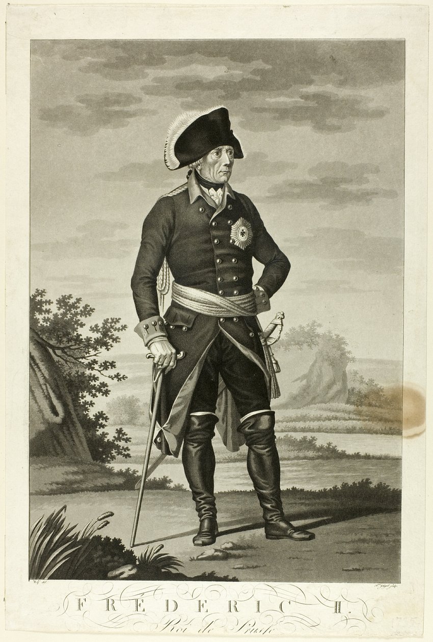 Frederick II, King of Prussia by Johann Friedrich Jügel