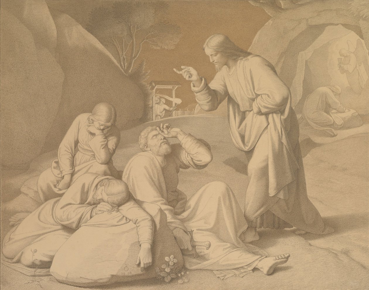 Christ in the Garden of Gethsemane by Johann Friedrich Overbeck