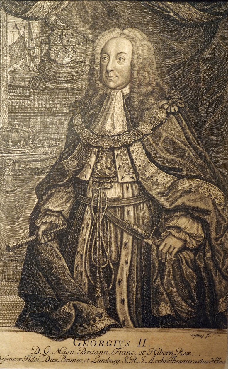 George II (Great Britain) Rosbach by Johann Friedrich Rosbach