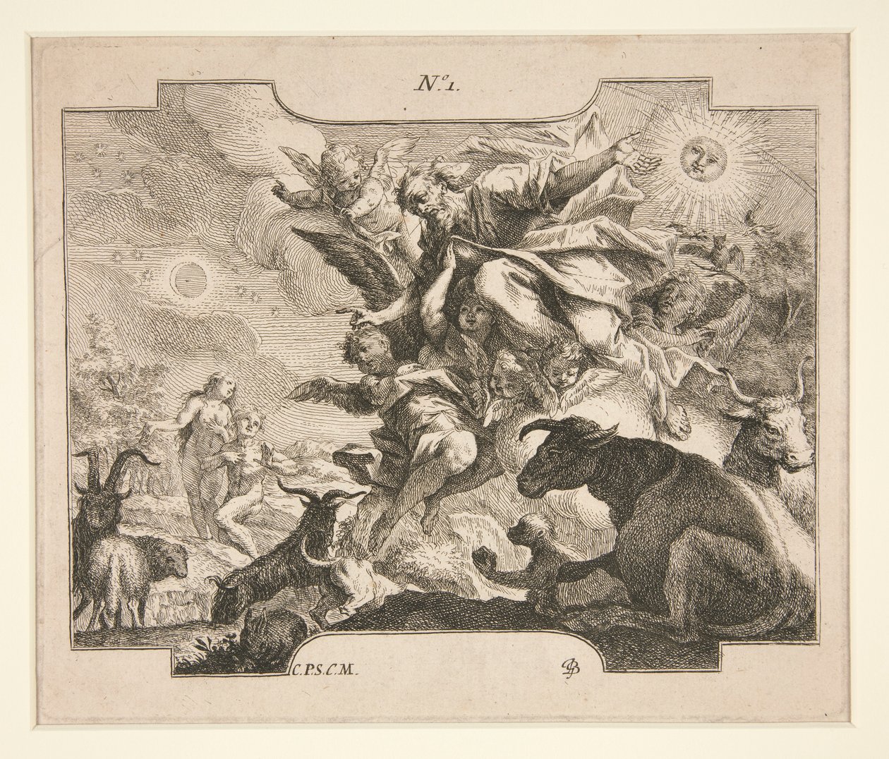 The Creation (?) by Johann Georg Bergmuller