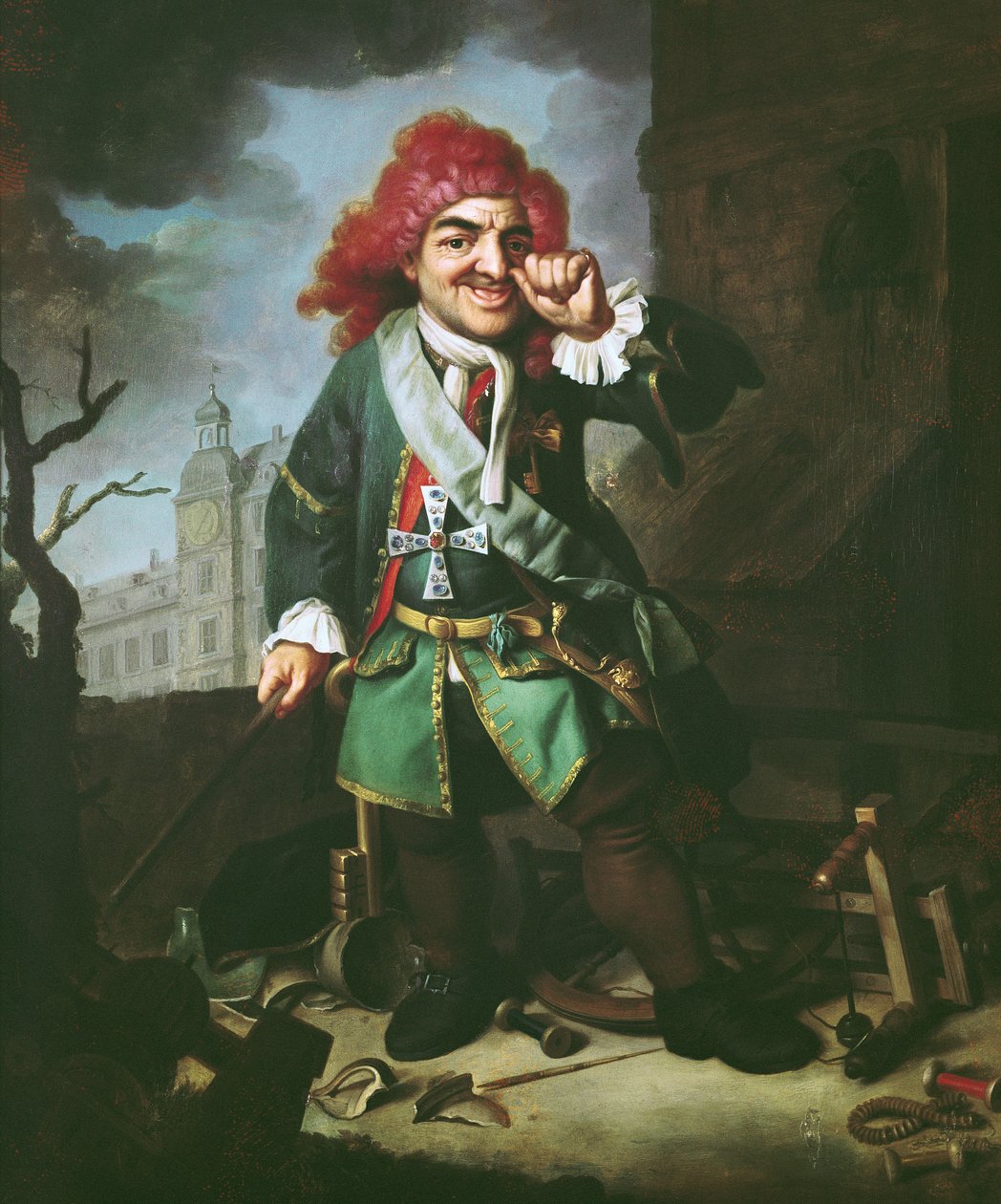 Portrait of Clemens Perkeo, Fool at the Court of Heidelberg by Johann Georg Dathan