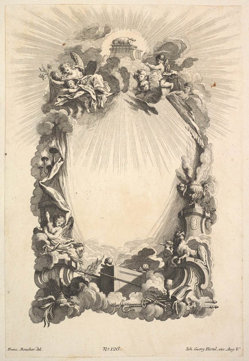 The Ark of the Covenant, from Book of Cartouches, mid-18th century by Johann Georg Hertel