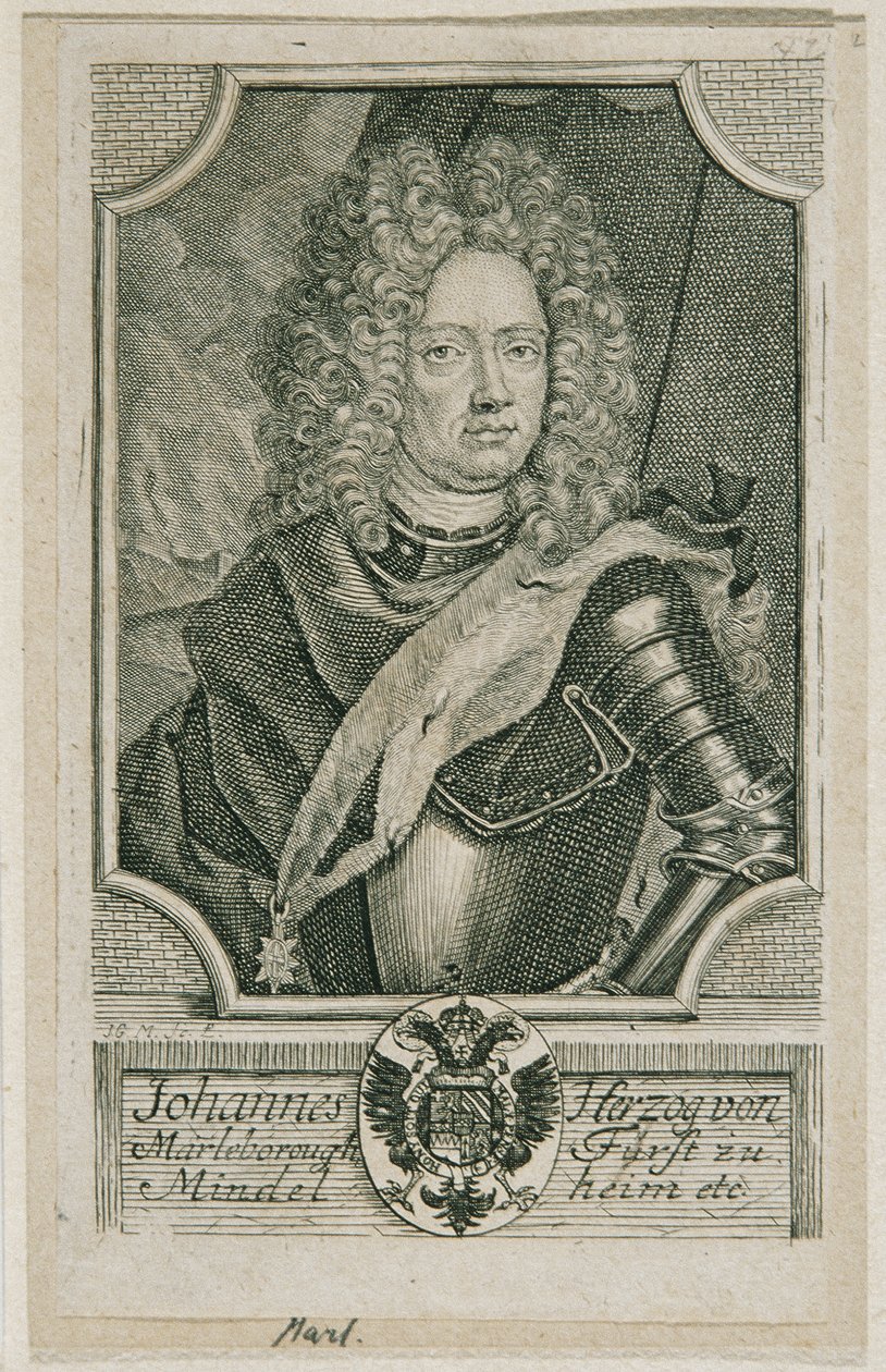 John Churchill Duke of Marlborough by Johann Georg Mentzel