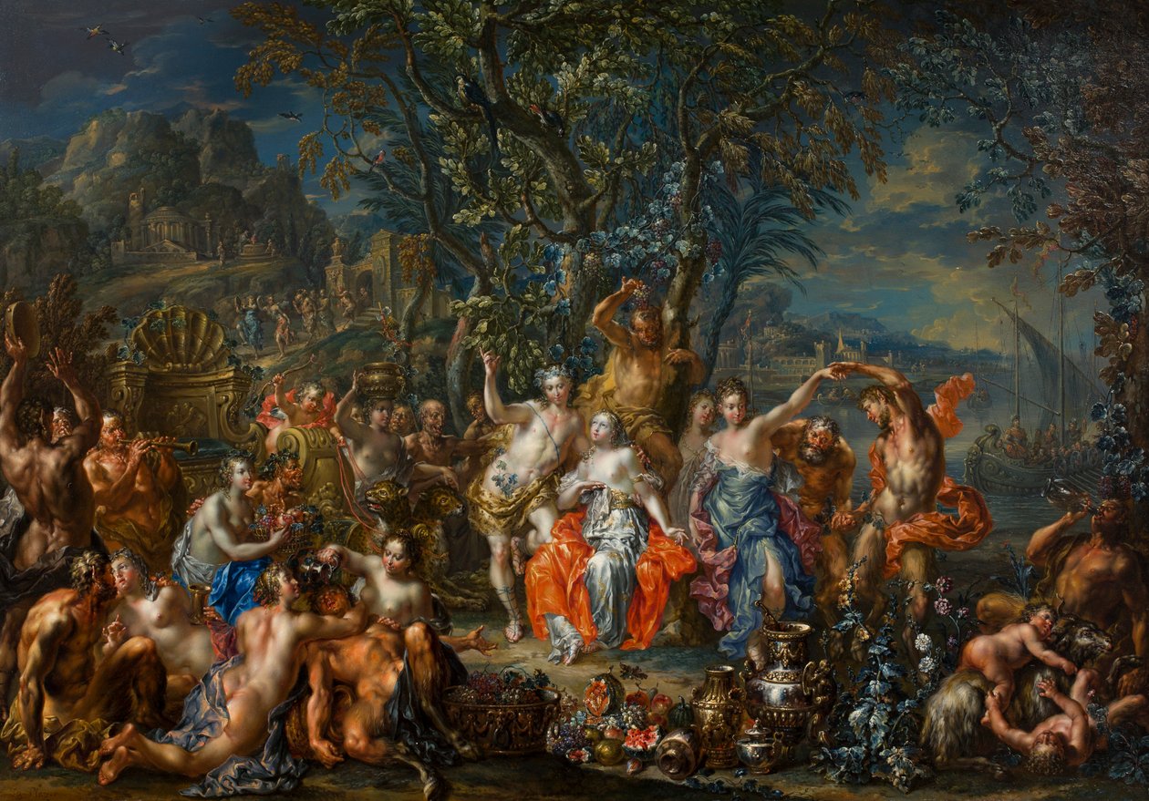 Bacchus and Ariadne by Johann Georg Platzer