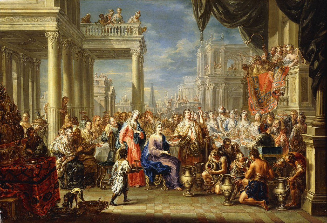 The Marriage at Cana by Johann Georg Platzer