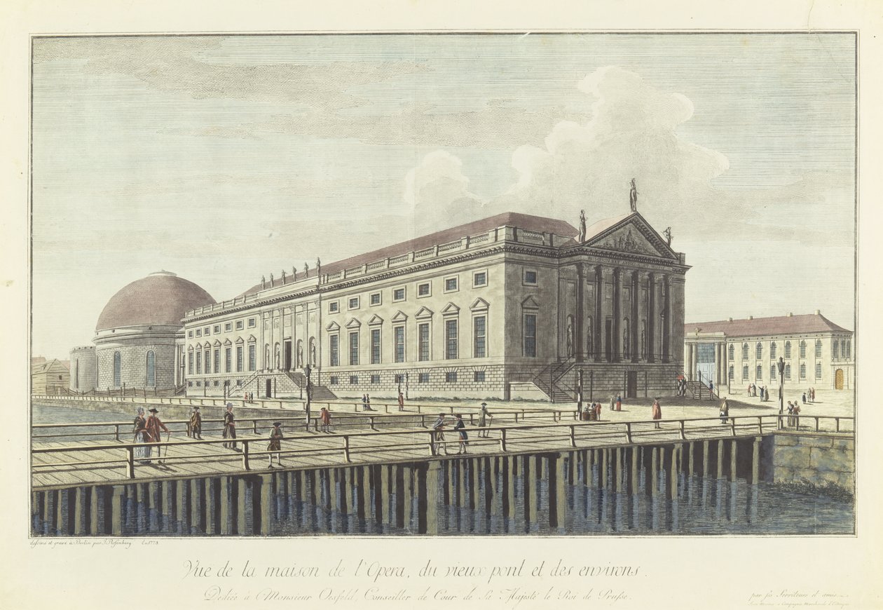 The Opera House, Berlin by Johann Georg Rosenberg