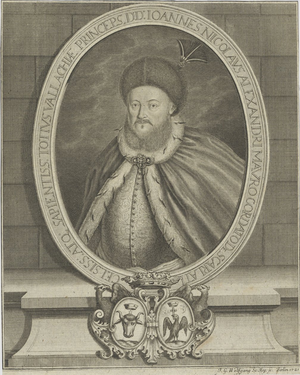Nicolaos Mavrocordatos, 1680-1730, 1721 by Johann Georg Wolfgang