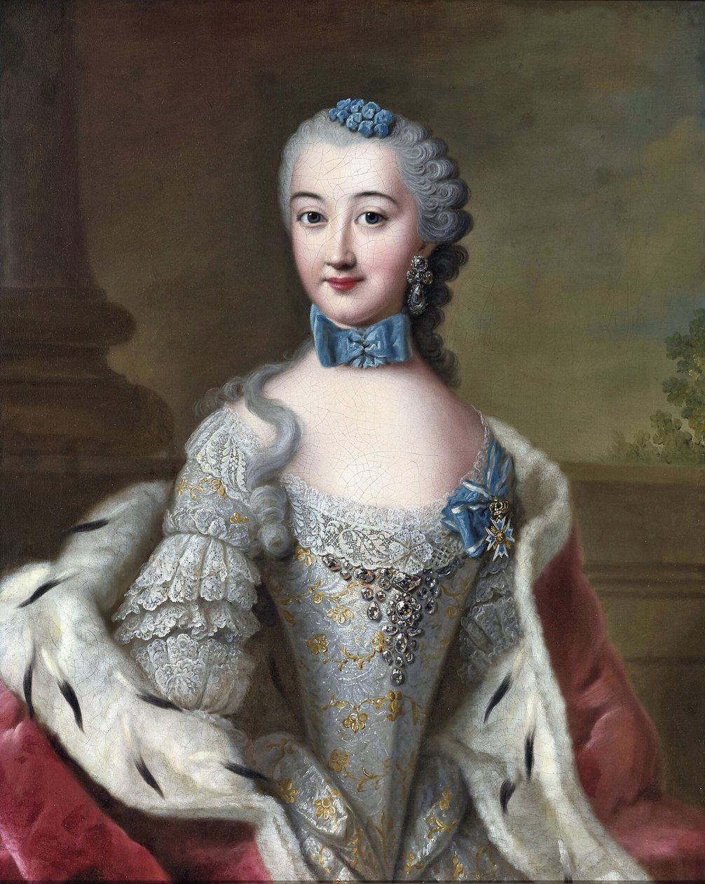 Duchess Marie Sophie Wilhelmine of Württemberg-Oels by Johann Georg Ziesenis