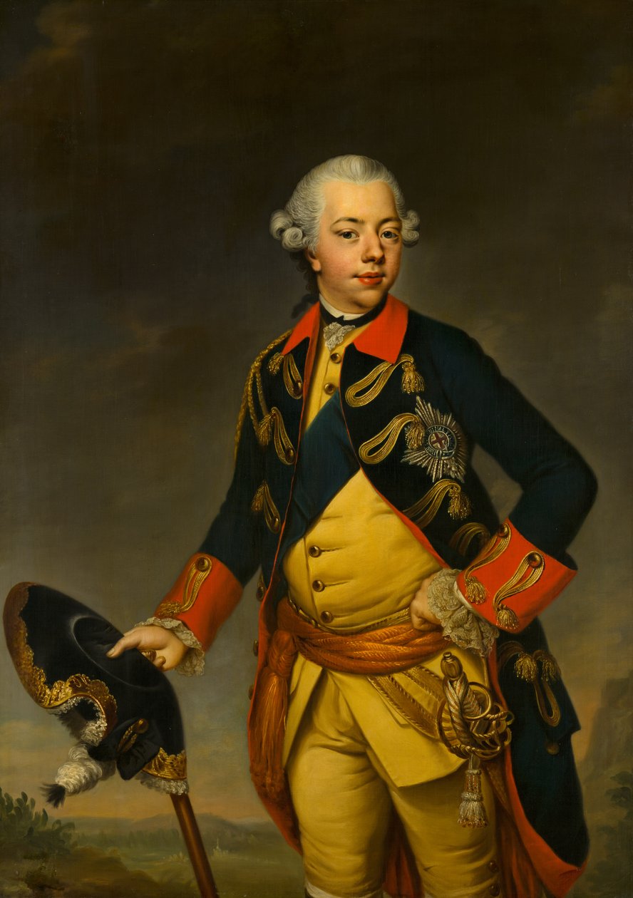 Portrait of Stadholder William V by Johann Georg Ziesenis