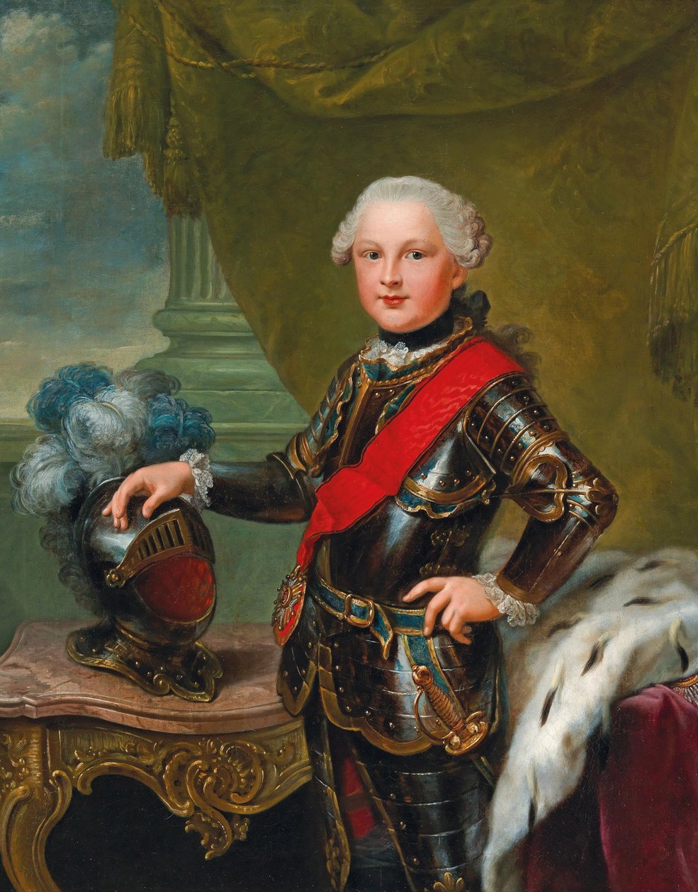 Portrait of Charles II August 1746-1795, Duke of Zweibrücken, ca 1757 by Johann Georg Ziesenis the Younger