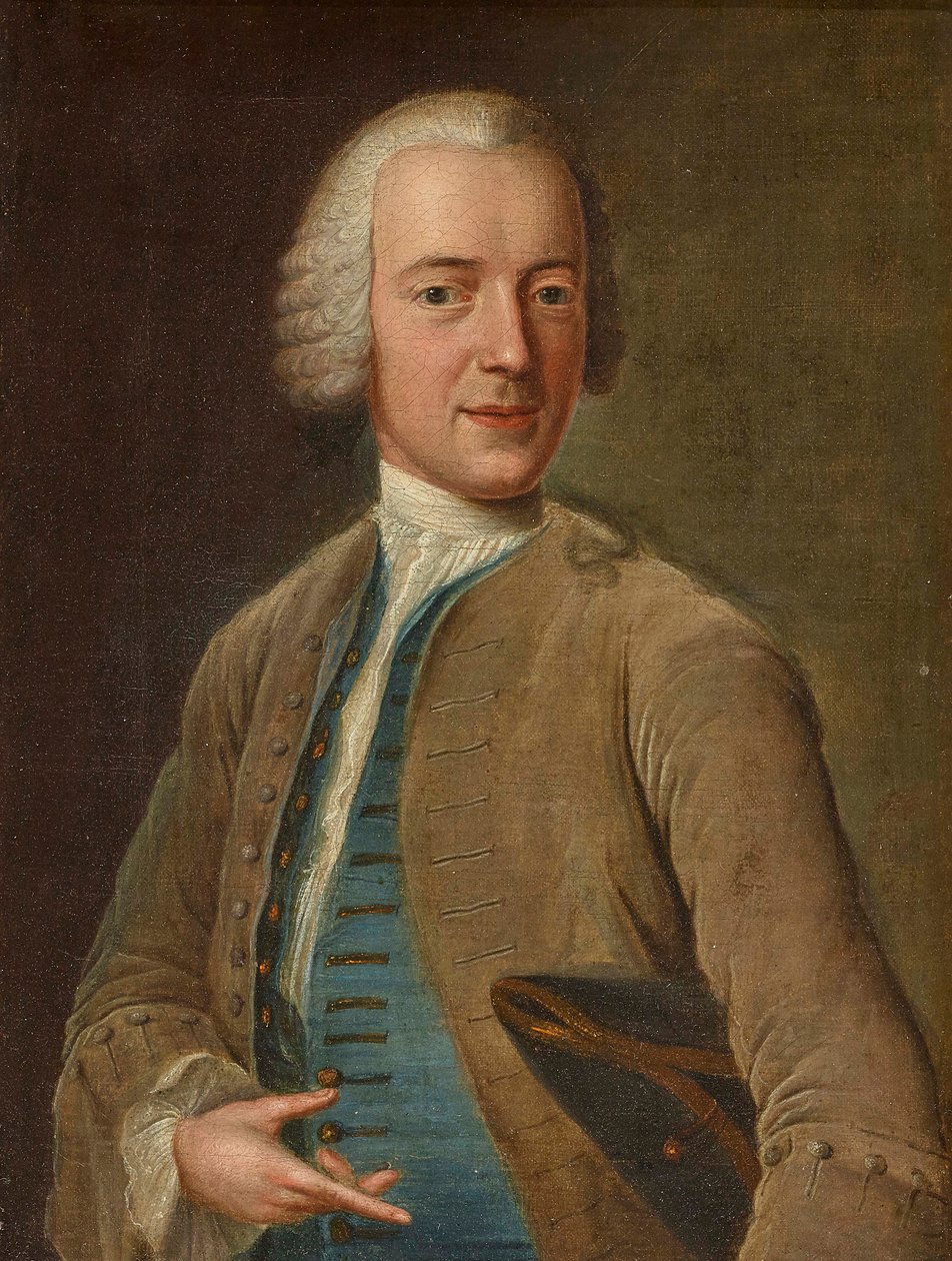 Self-Portrait, ca 1744 by Johann Georg Ziesenis the Younger