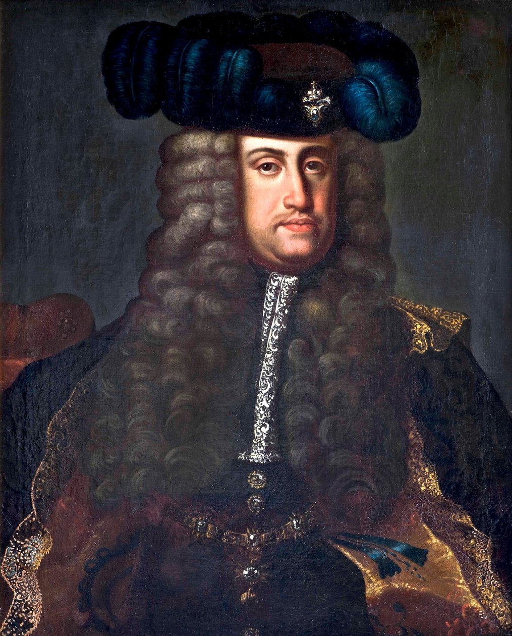 Portrait of Charles VI, Holy Roman Emperor by Johann Gottfried Auerbach