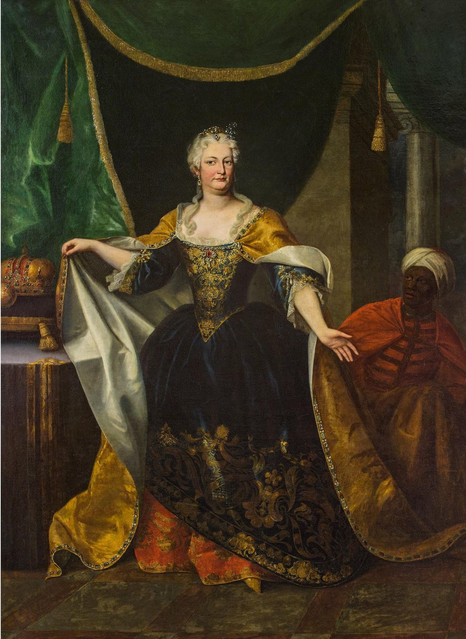 Portrait of Elisabeth Christine of Brunswick-Wolfenbüttel (1691-1750), Wife of Charles VI, Holy Roman Emperor (1685-1740) by Johann Gottfried Auerbach
