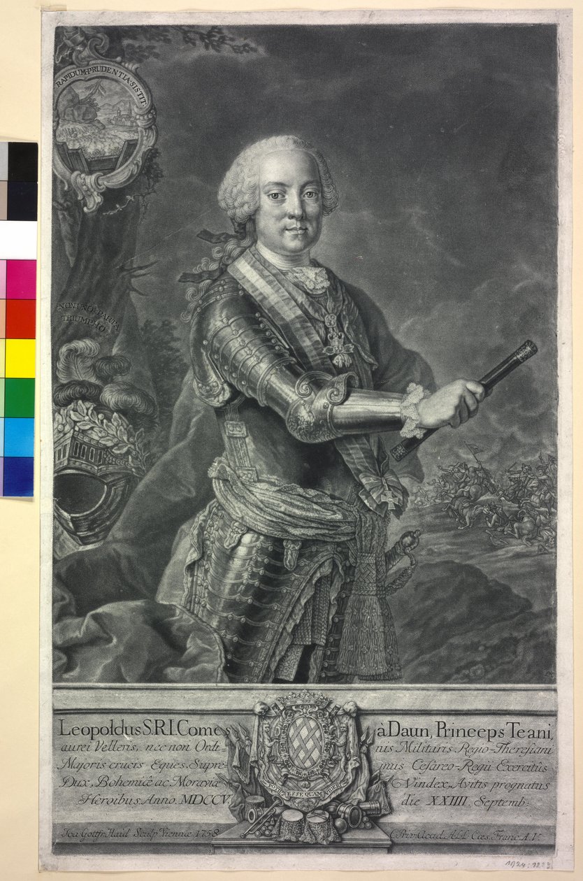 Count Leopold Daun by Johann Gottfried Haid