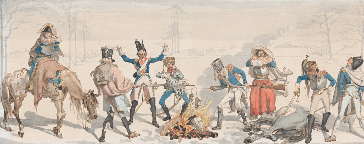 Lunch at the Fork Le Dejeuner à la Fourchette, 1813 by Johann Gottfried Schadow